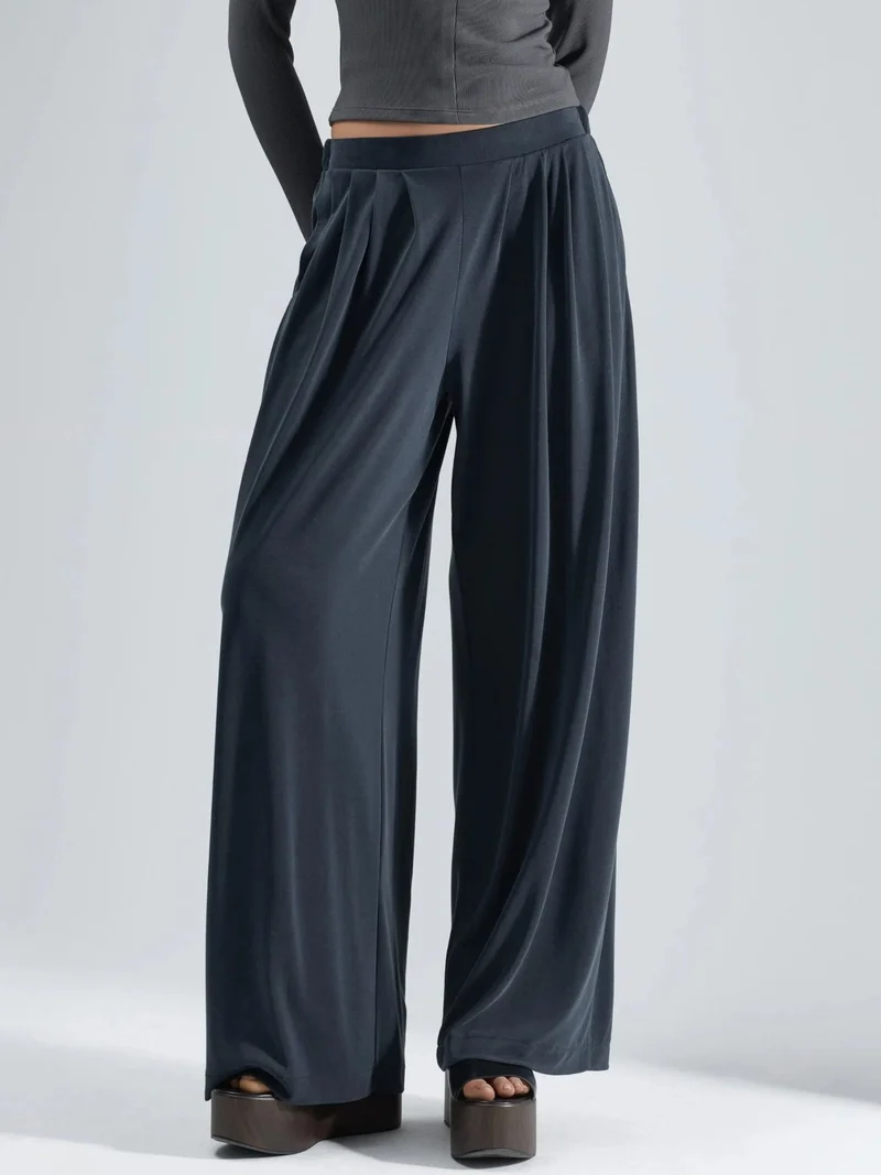 Busem BUSEM Pleated Wide Leg Pants with Pockets